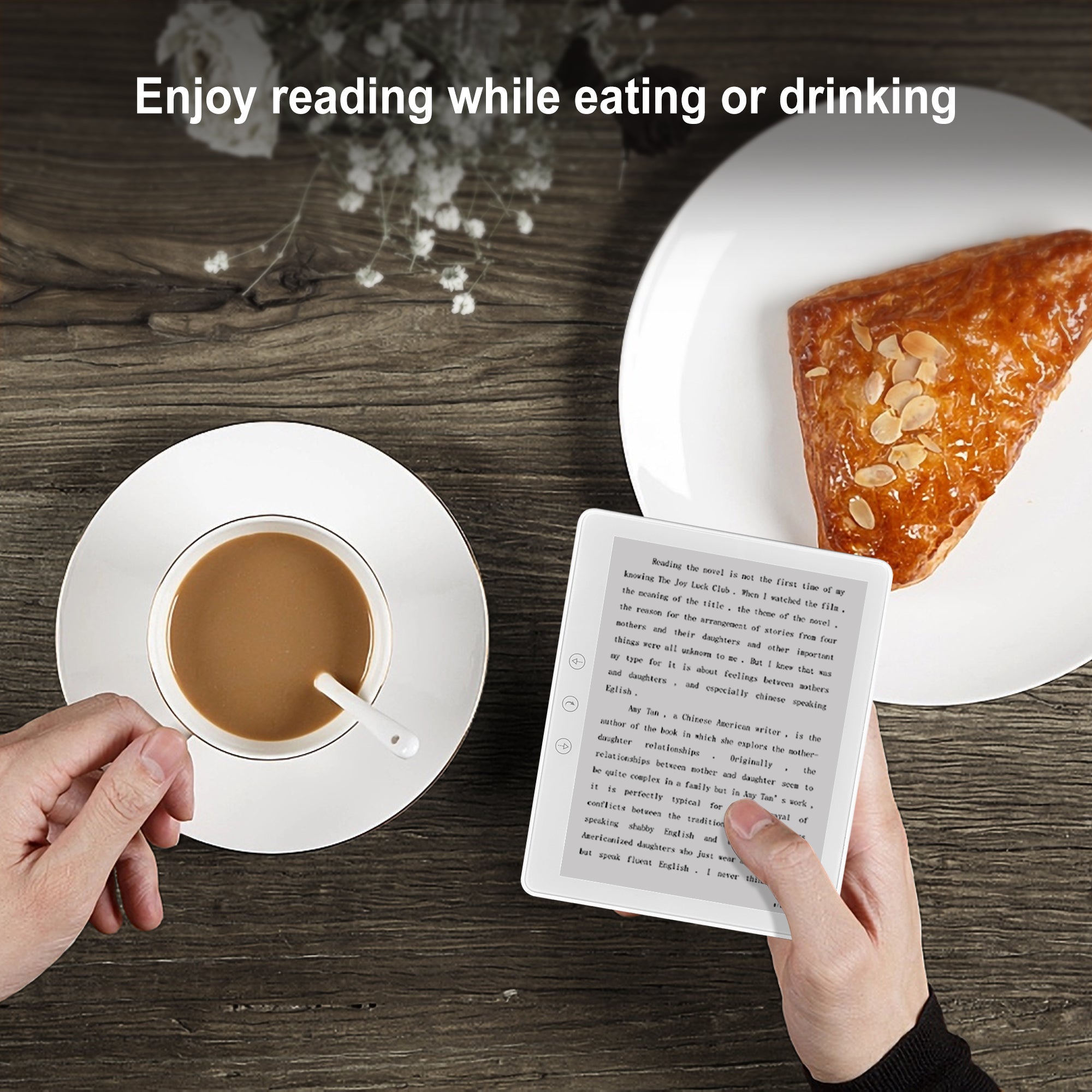 Trion Nex Ebook-Reader - 6" E-Ink Touchscreen, Quad-Core, 32GB Storage, Android 8.1 - White ( Open Never Used )