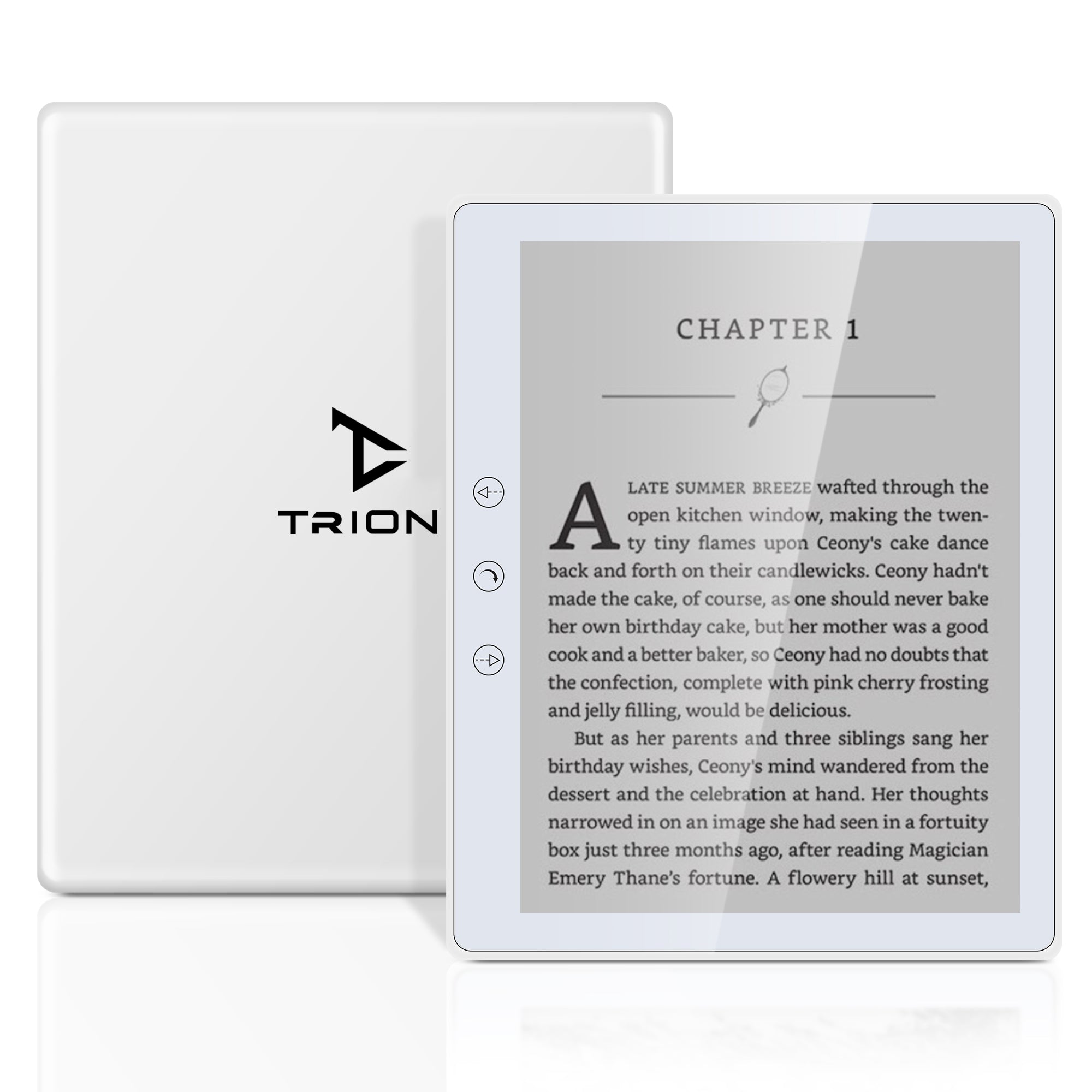 Trion Nex Ebook-Reader - 6" E-Ink Touchscreen, Quad-Core, 32GB Storage, Android 8.1 - White ( Open Never Used )