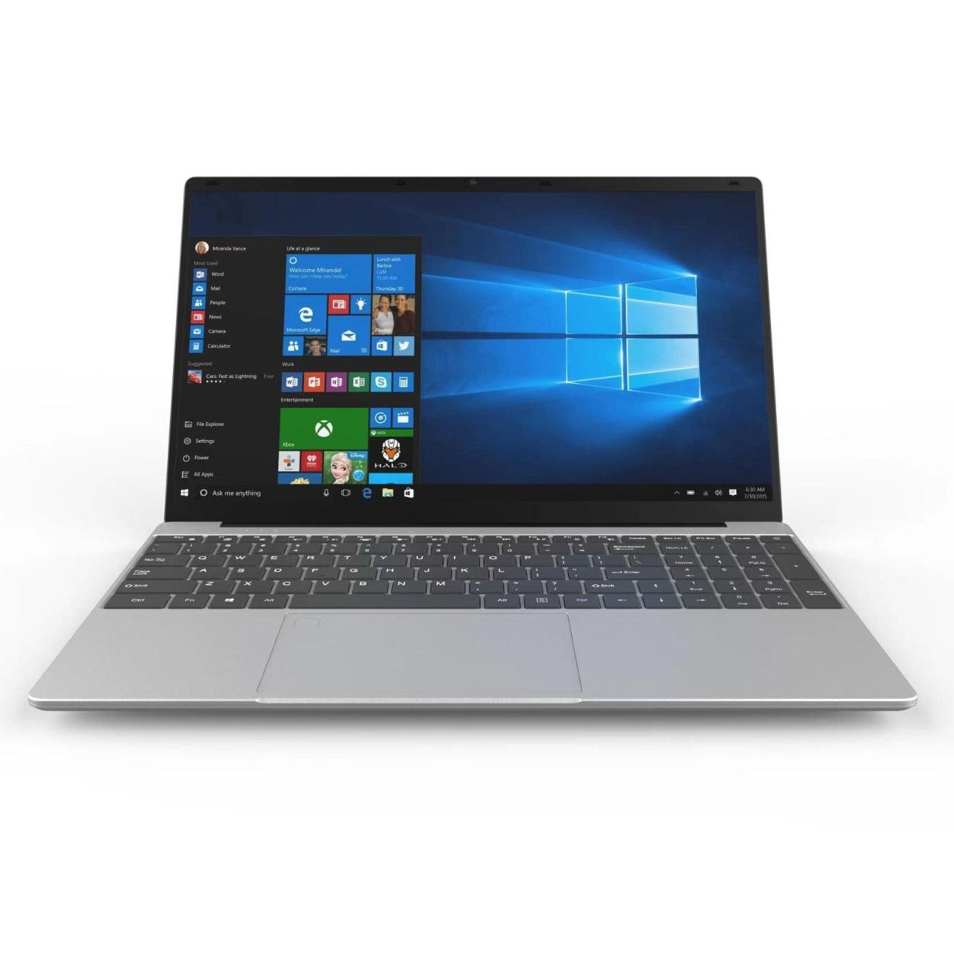 Trion Aurora 15.6" Laptop 11th Gen Intel Celeron-N5095 16GB 512GB SSD Intel HD Graphics Windows 10 - Silver Trion