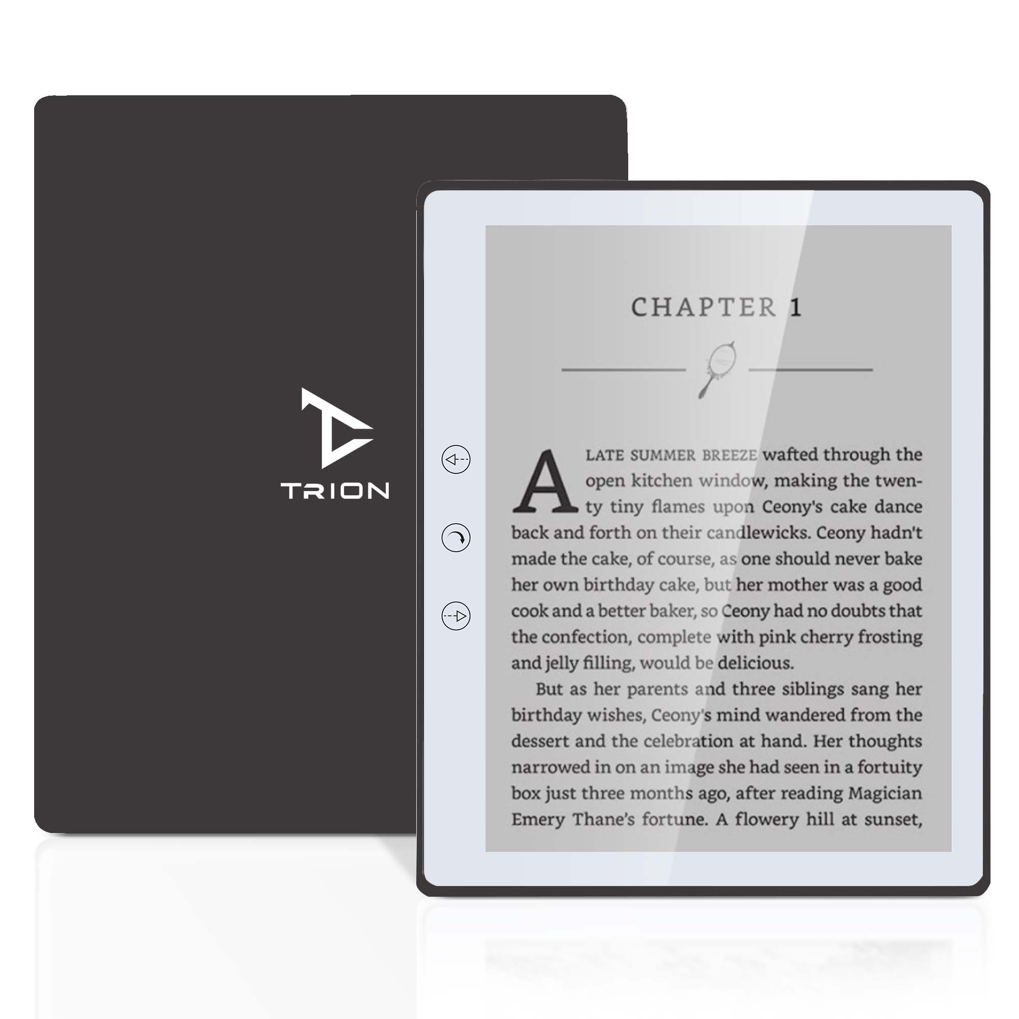 Trion Nex E-Reader - 6" E-Ink Touchscreen, Quad-Core, 32GB Storage, Android 8.1 - Black