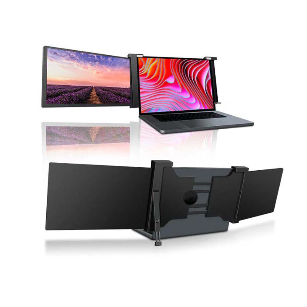 Trion 10.1" Laptop Monitor Extender 1080P IPS FHD Portable Laptop Dual Screen Extender - Black