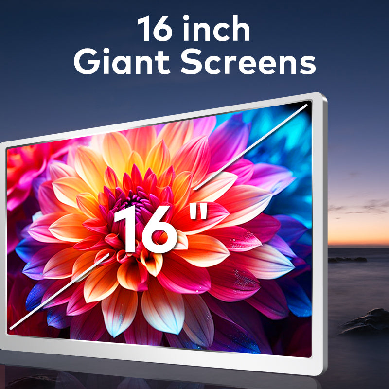 Trion 16" FHD Portable Monitor Quad Screen with One-Cable Triple Display Screen Extender for Laptops (Win10+, Mac M1/M2/M3) - Acceptable - Refurbished
